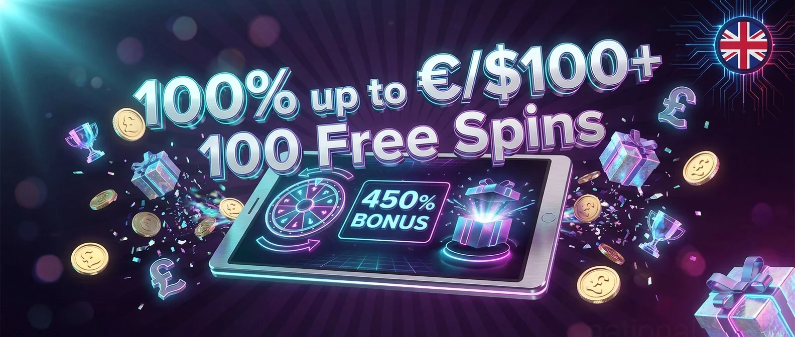 100% up to €/$100+ 100 Free Spins
